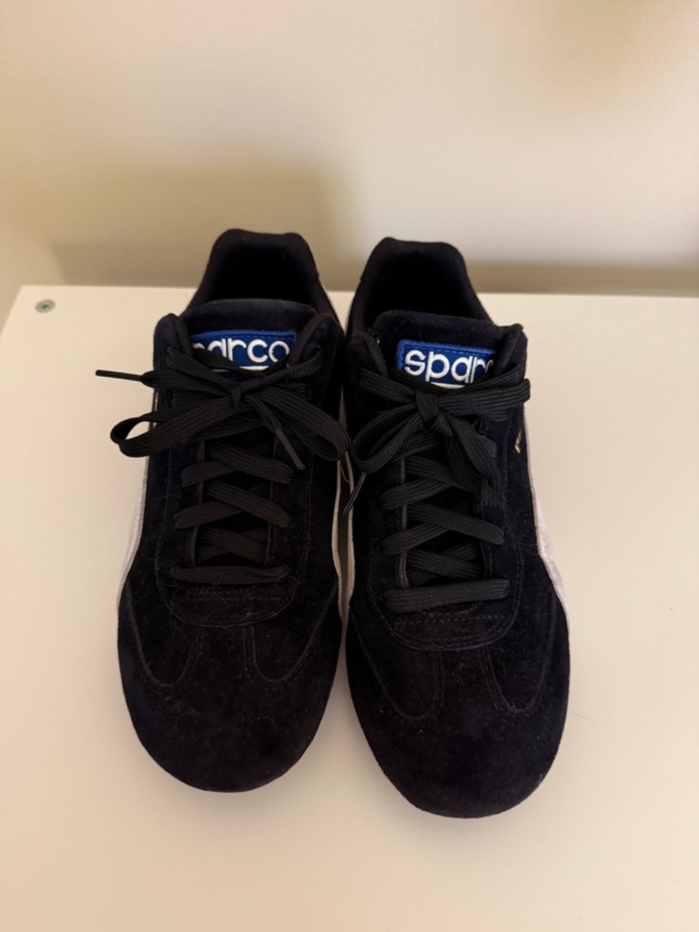 PUMA X Sparco Speedcat Black & White Suede Sneakers Mens 7 - Picture 2 of 8